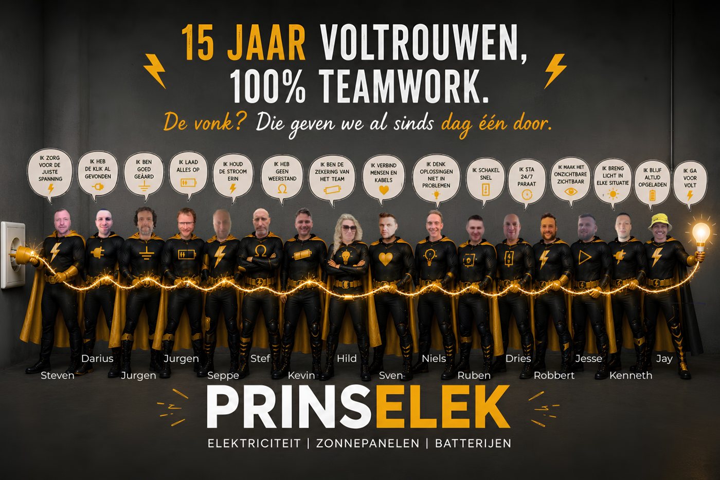 Het team van Prinselek
